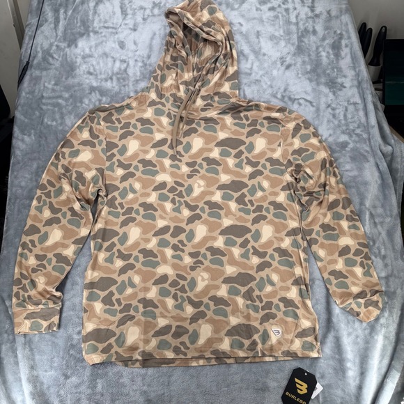BURLEBO Other - Burlebo Mens Performance Hoodie Large Retro Duck Camo UPF 50 SunNWT